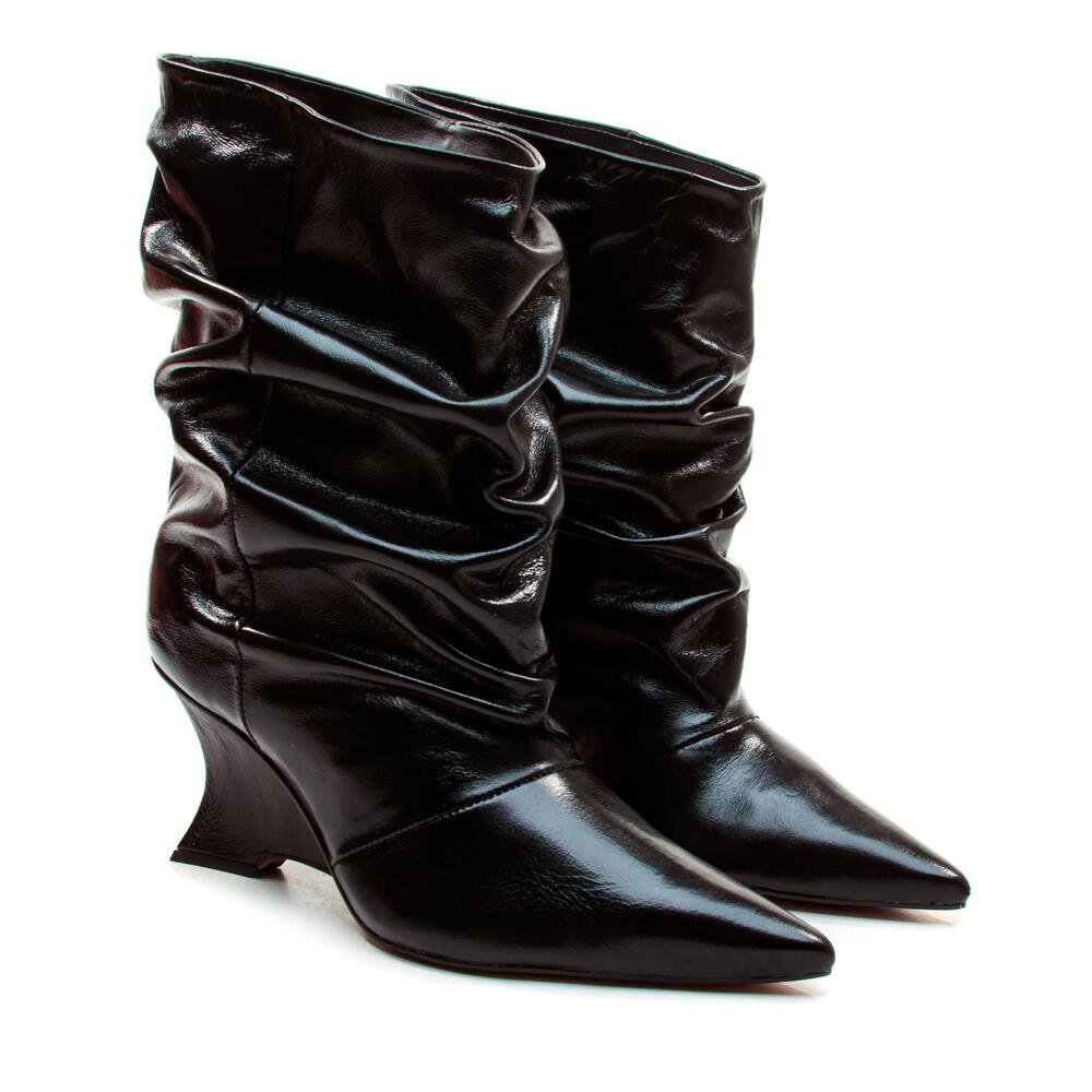 Bota Couro Preto Cano Curto Cecconello 2880002-2 Preto 5