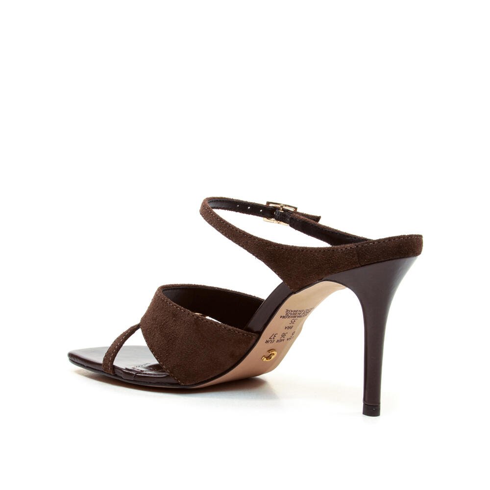 Tamanco Couro Marrom Salto Alto Cecconello 2885001-2 Marrom 4