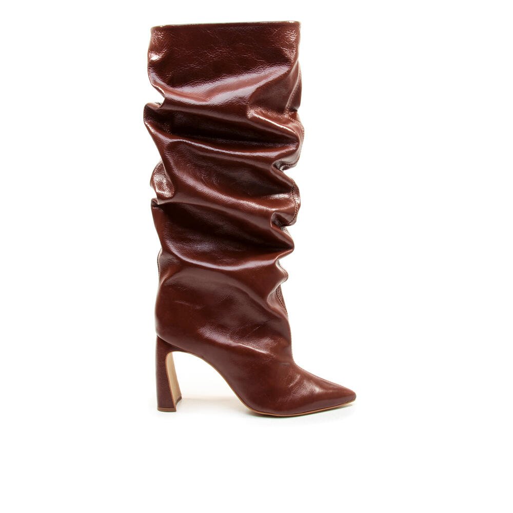 Bota Couro Marrom Cano Longo Cecconello 2928001-3