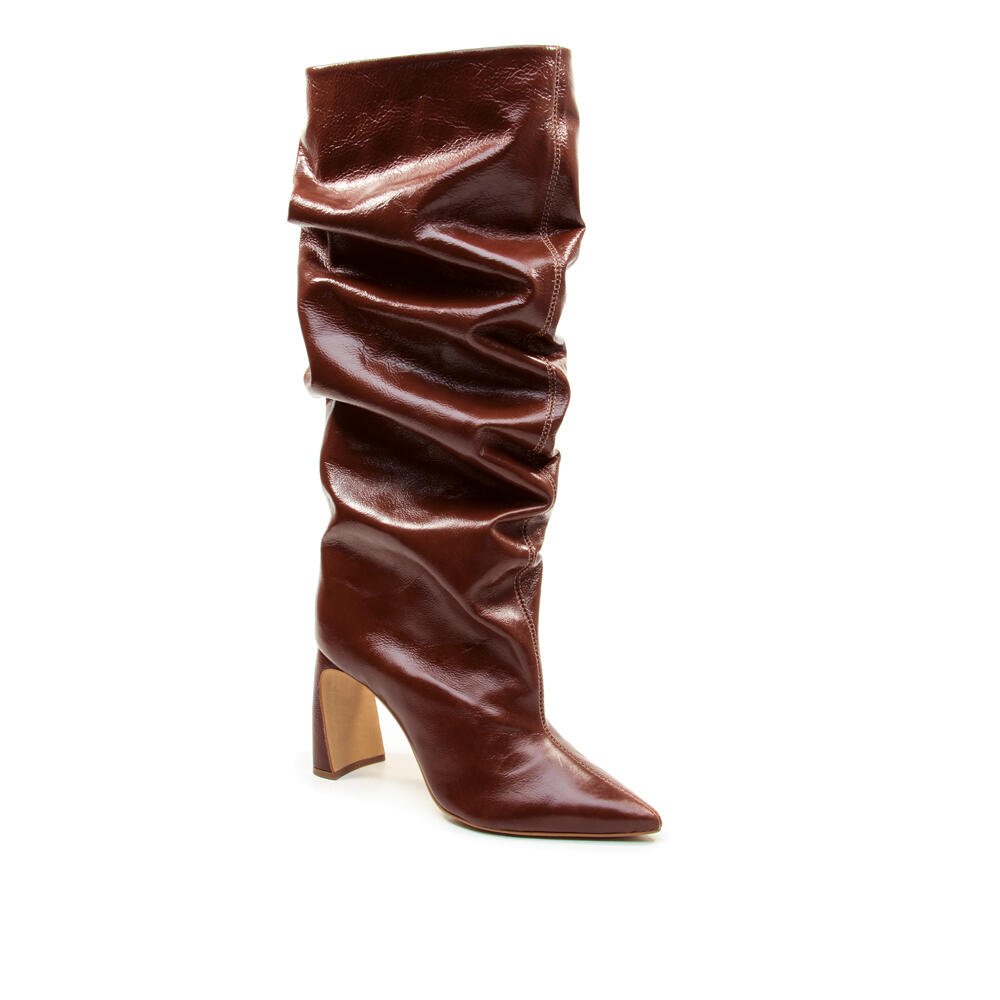 Bota Couro Marrom Cano Longo Cecconello 2928001-3 Marrom 3