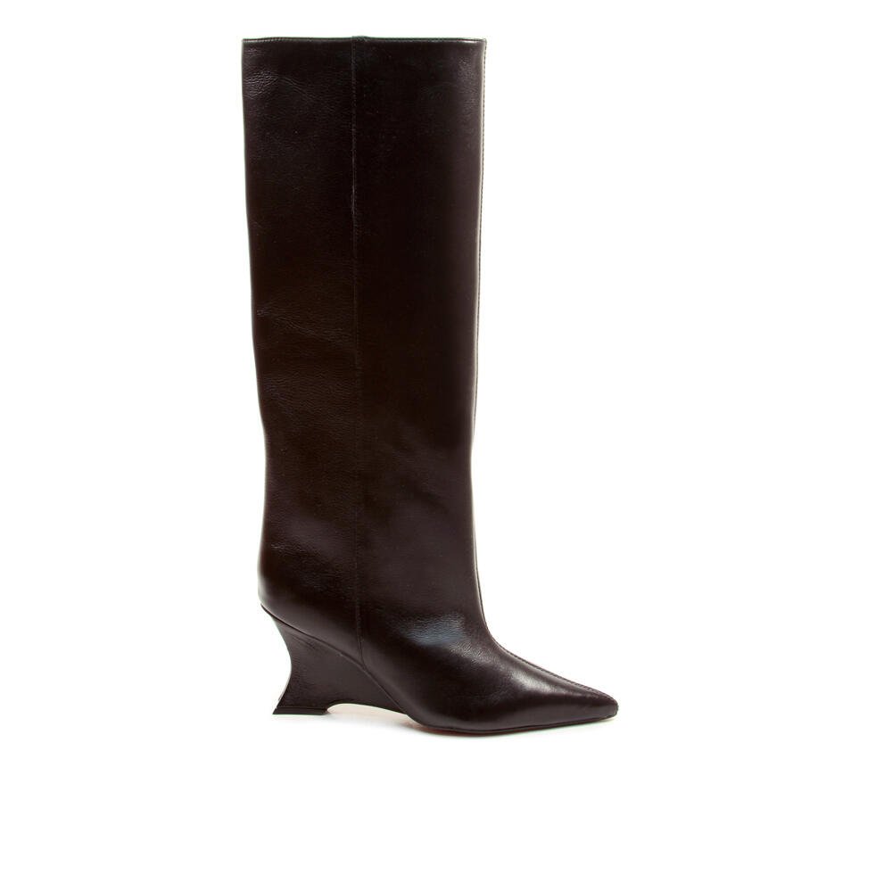 Bota Couro Preto Cano Longo Cecconello 2880006-4