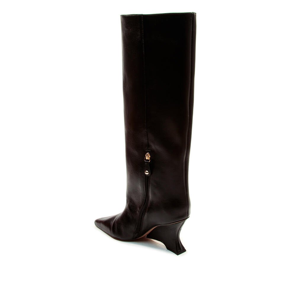 Bota Couro Preto Cano Longo Cecconello 2880006-4 Preto 4