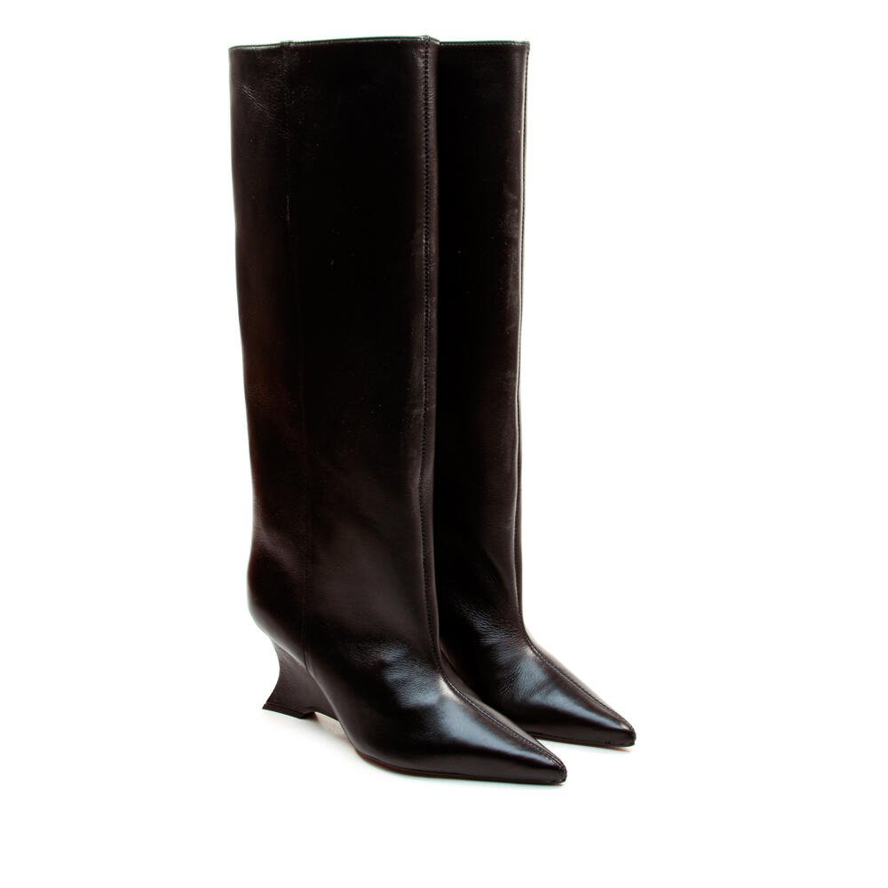 Bota Couro Preto Cano Longo Cecconello 2880006-4 Preto 5