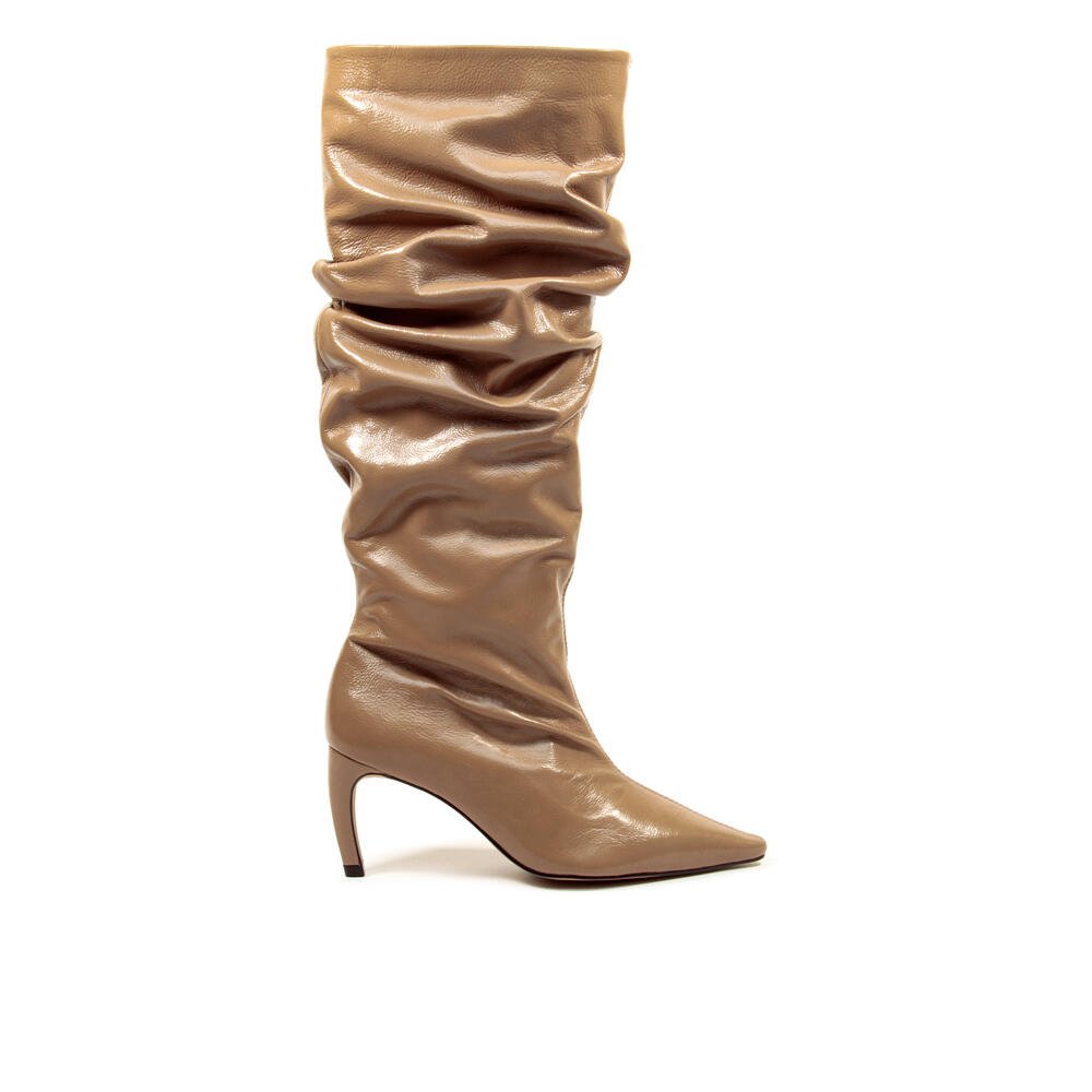 Bota Couro Marrom Cano Longo Cecconello 2625001-5