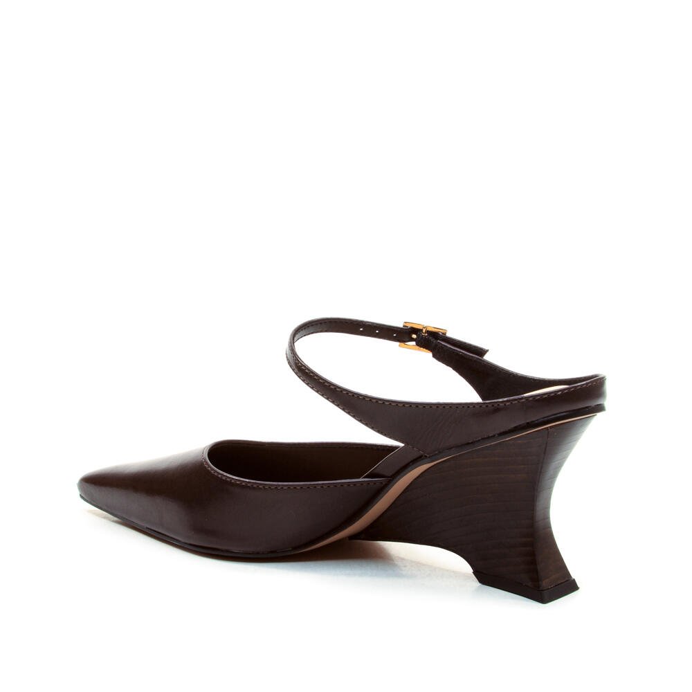 Mule Couro Marrom Salto Médio Cecconello 2880001-3 Marrom 4