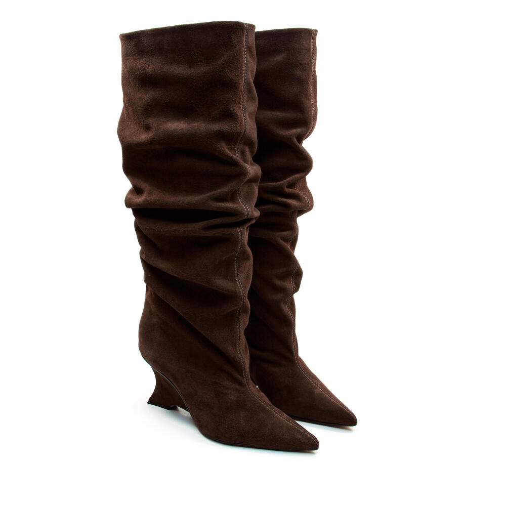 Bota Couro Marrom Cano Longo Cecconello 2880007-5 Marrom 4