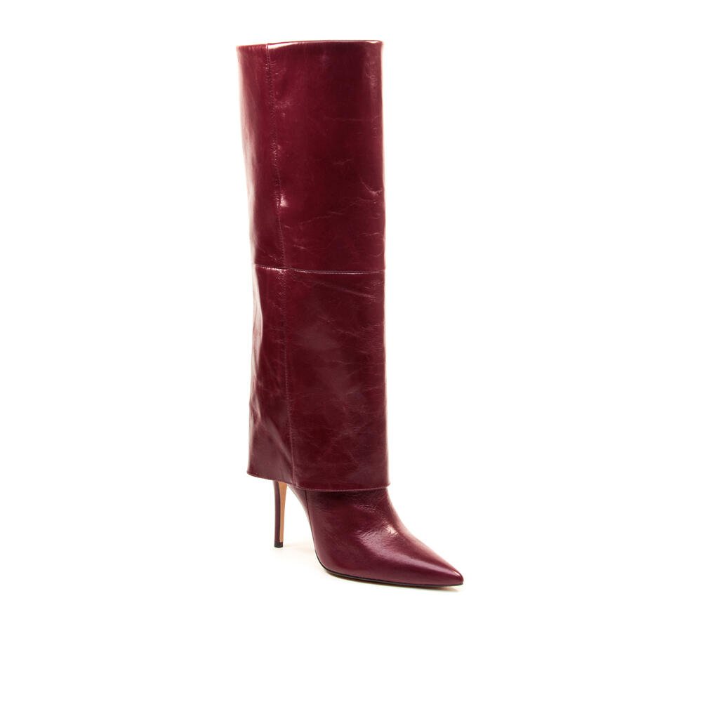 Bota Couro Bordô Cano Longo Cecconello 2624001-12 Bordô 3