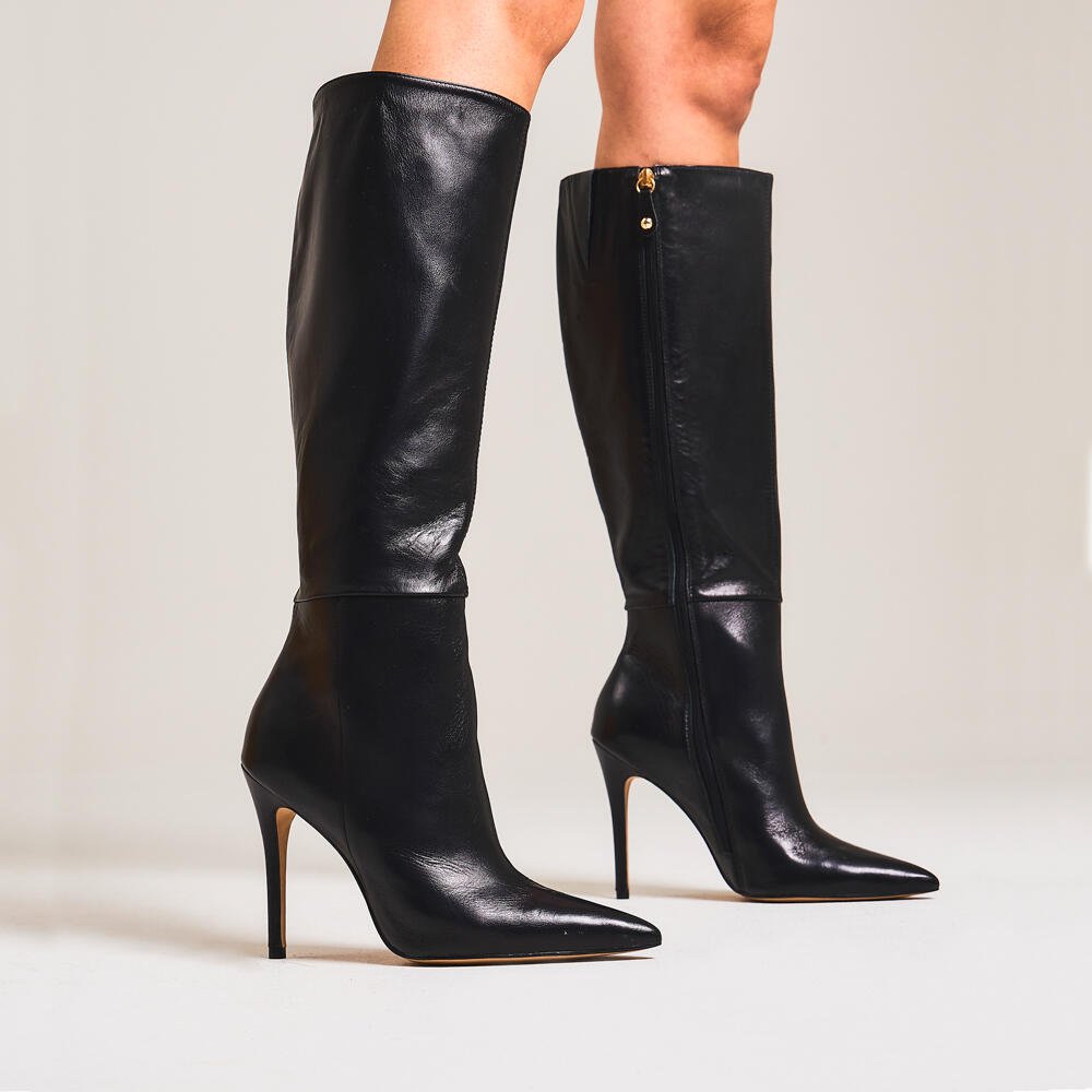 Bota Couro Preto Cano Longo Cecconello 2396007-3 Preto 2