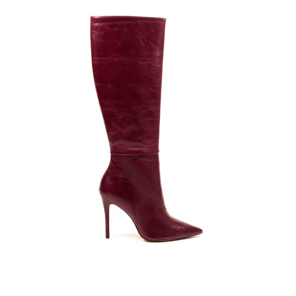 Bota Couro Bordô Cano Longo Cecconello 2396007-4