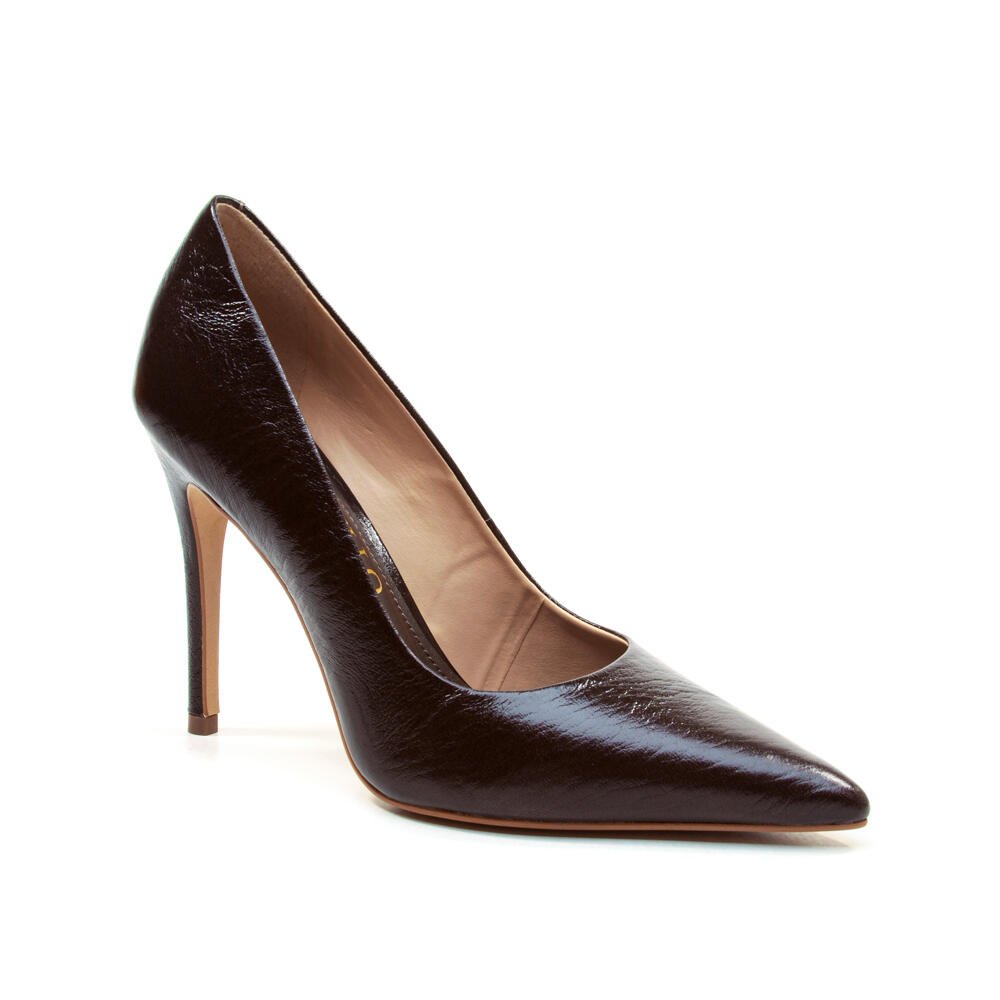 Scarpin Couro Marrom Salto Alto Cecconello 2130008-132 Marrom 3