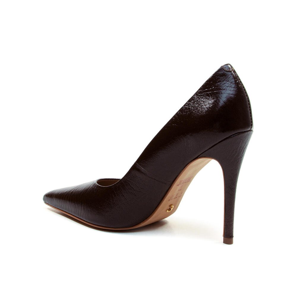 Scarpin Couro Marrom Salto Alto Cecconello 2130008-132 Marrom 4