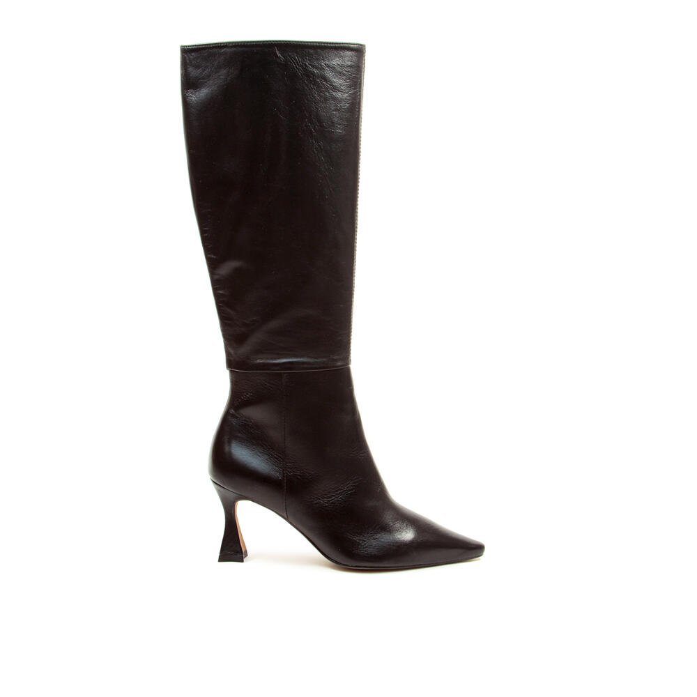 Bota Couro Preto Cano Longo Cecconello 2632005-7