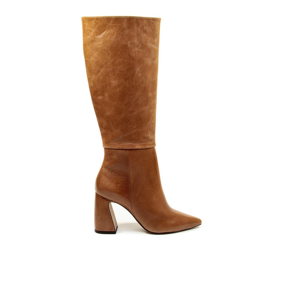 Bota Couro Marrom Cano Longo Cecconello 2626002-18