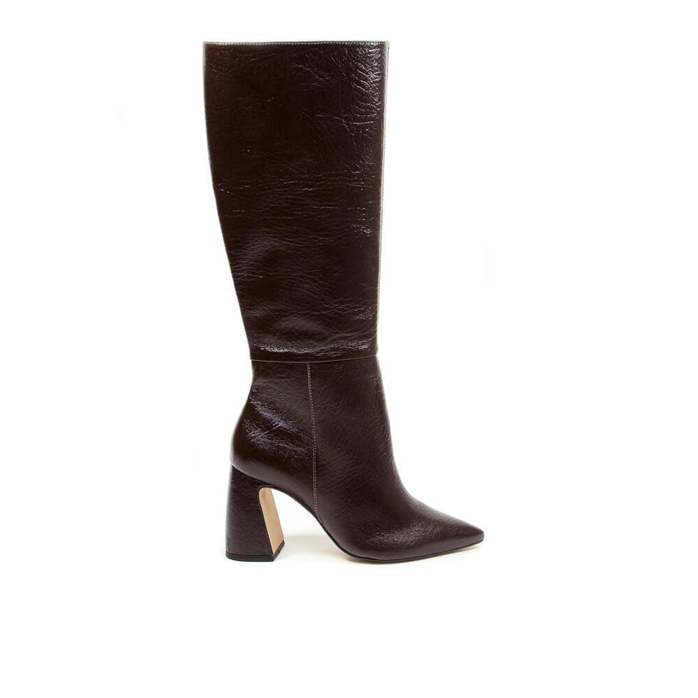 Bota Couro Marrom Cano Longo Cecconello 2626002-20
