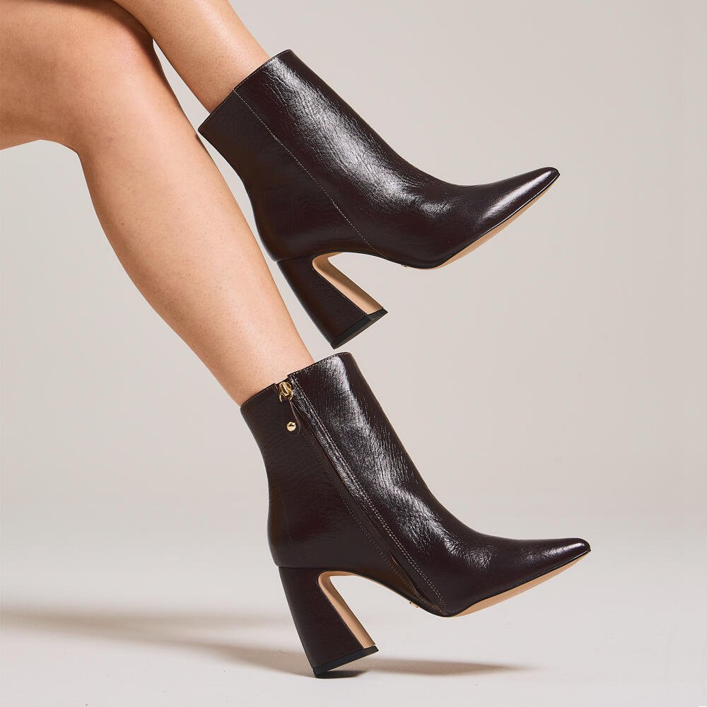 Bota Couro Marrom Cano Curto Cecconello 2626001-25 Marrom 2