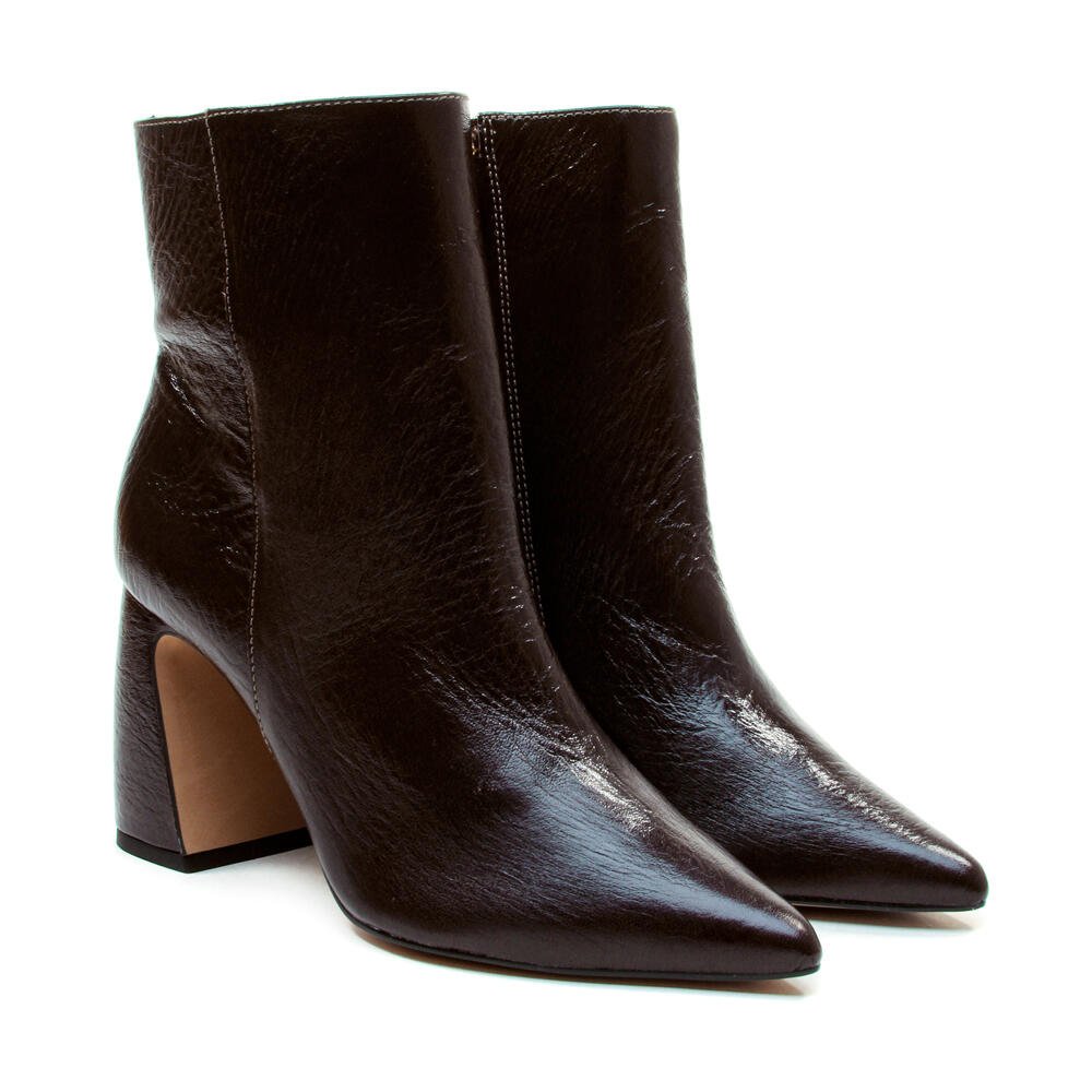 Bota Couro Marrom Cano Curto Cecconello 2626001-25 Marrom 5