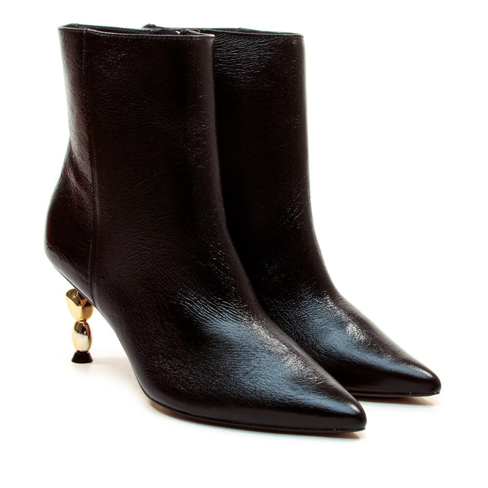 Bota Couro Preto Cano Curto Cecconello 2935002-1 Preto 5