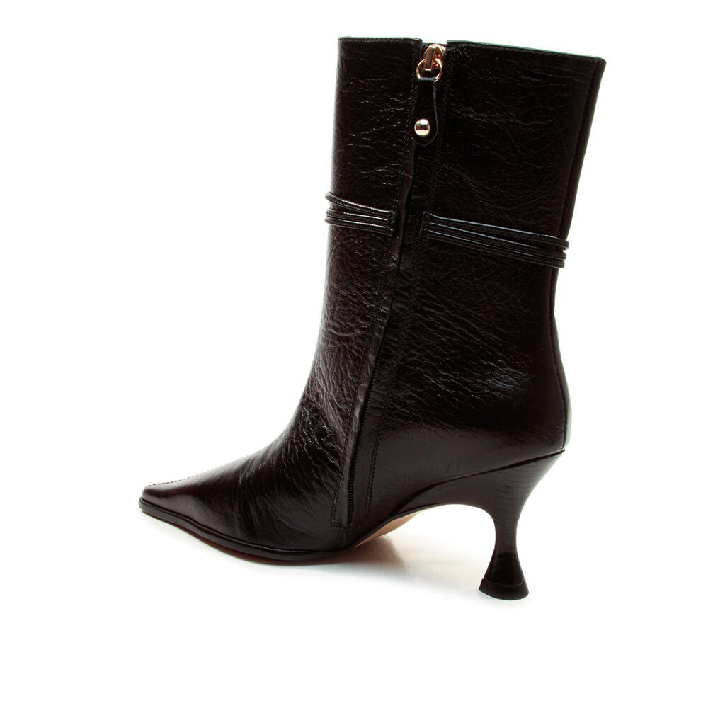 Bota Couro Preto Cano Curto Cecconello 2905004-3 Preto 4