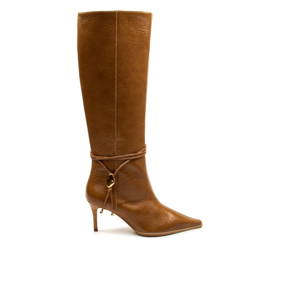 Bota Couro Marrom Cano Longo Cecconello 2919001-3