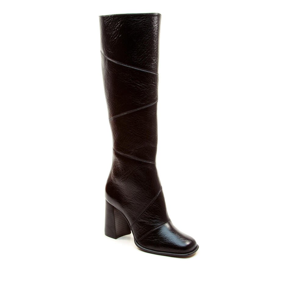 Bota Couro Preto Cano Longo Cecconello 2924001-2 Preto 2