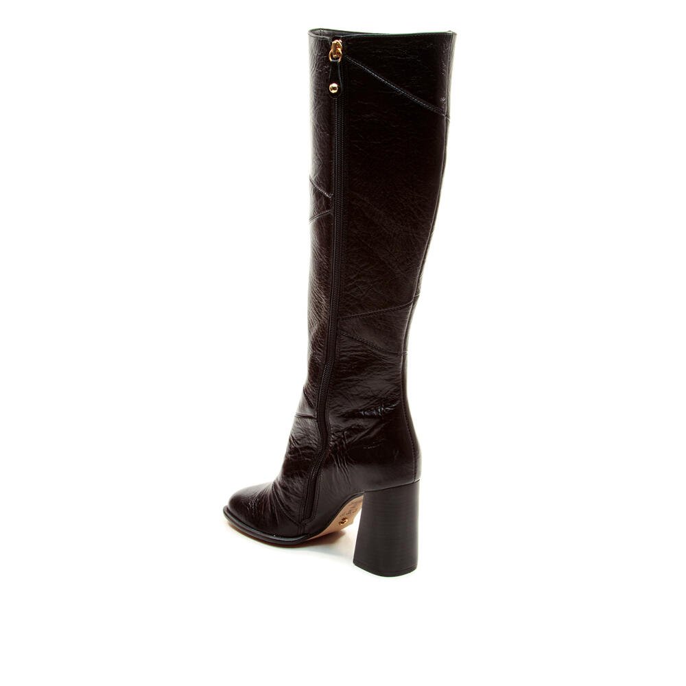 Bota Couro Preto Cano Longo Cecconello 2924001-2 Preto 3