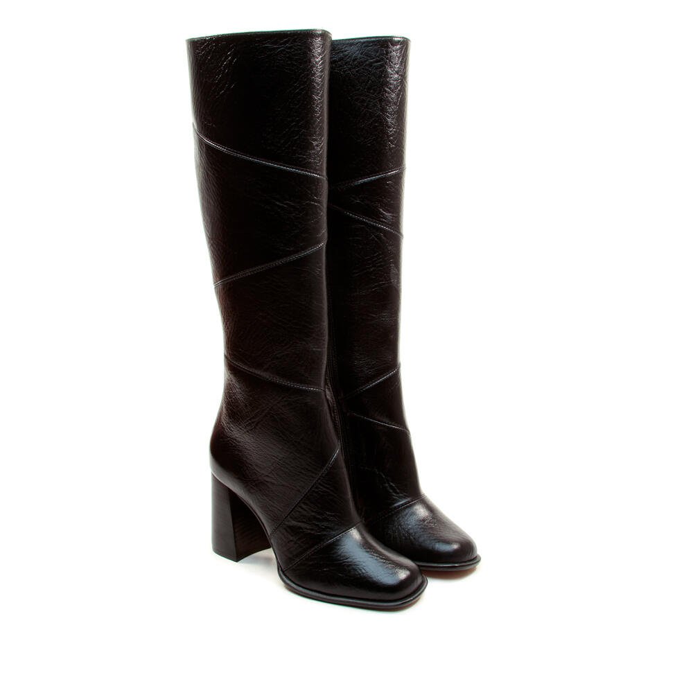 Bota Couro Preto Cano Longo Cecconello 2924001-2 Preto 4