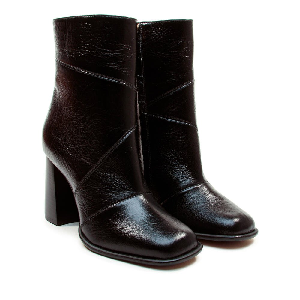 Bota Couro Preto Cano Curto Cecconello 2924002-2 Preto 5