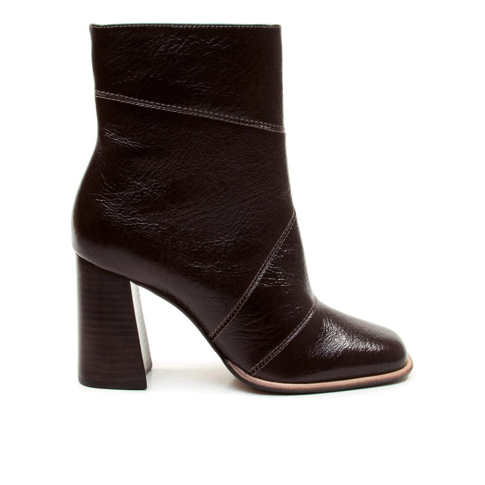 Bota Couro Marrom Cano Curto Cecconello 2924002-3