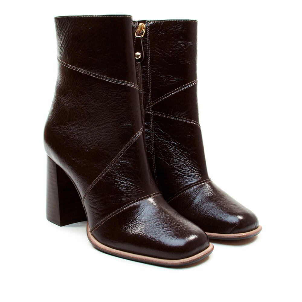 Bota Couro Marrom Cano Curto Cecconello 2924002-3 Marrom 5