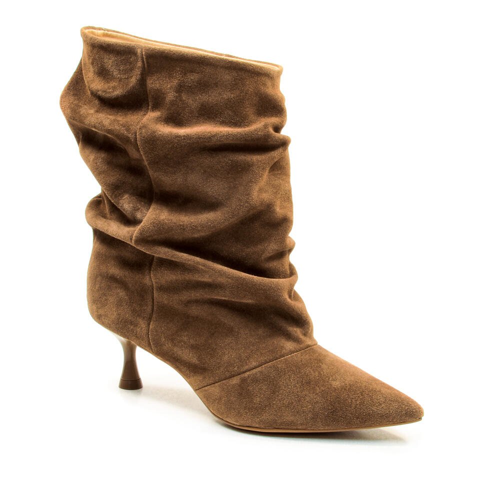 Bota Couro Marrom Cano Curto Slouchy Cecconello 2929001-4 Marrom 3