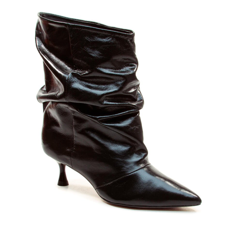 Bota Couro Preto Cano Curto Slouchy Cecconello 2929001-1 Preto 3