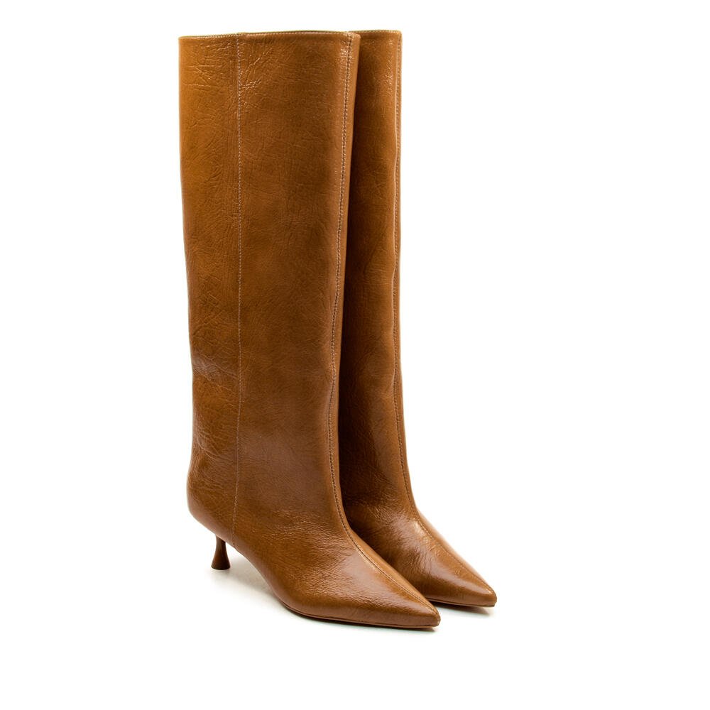 Bota Couro Marrom Cano Longo Cecconello 2929002-3 Marrom 5