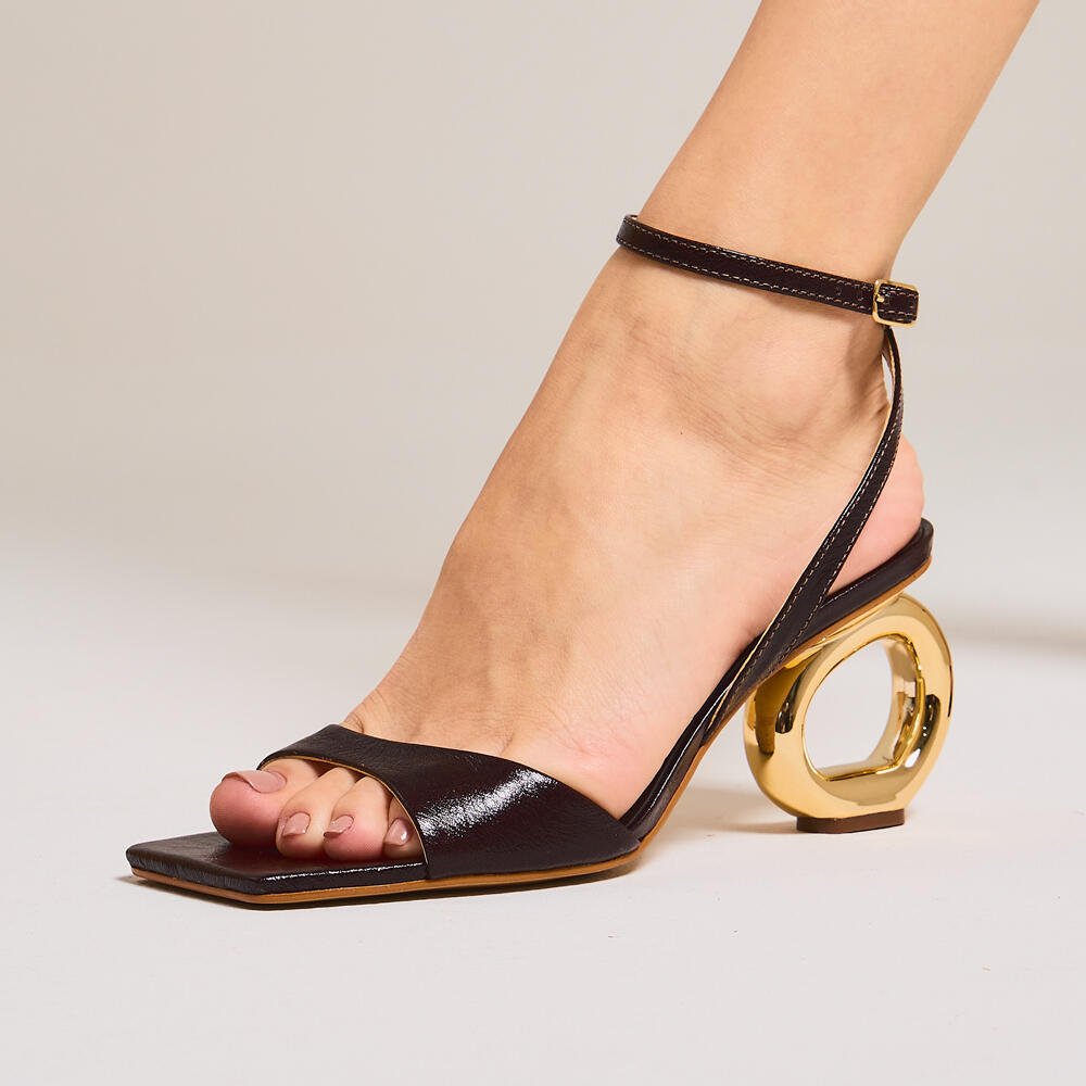 Chinelo M. Couro Mar. S. Méd. Vaz. Ccc 2193004-24 Marrom 2