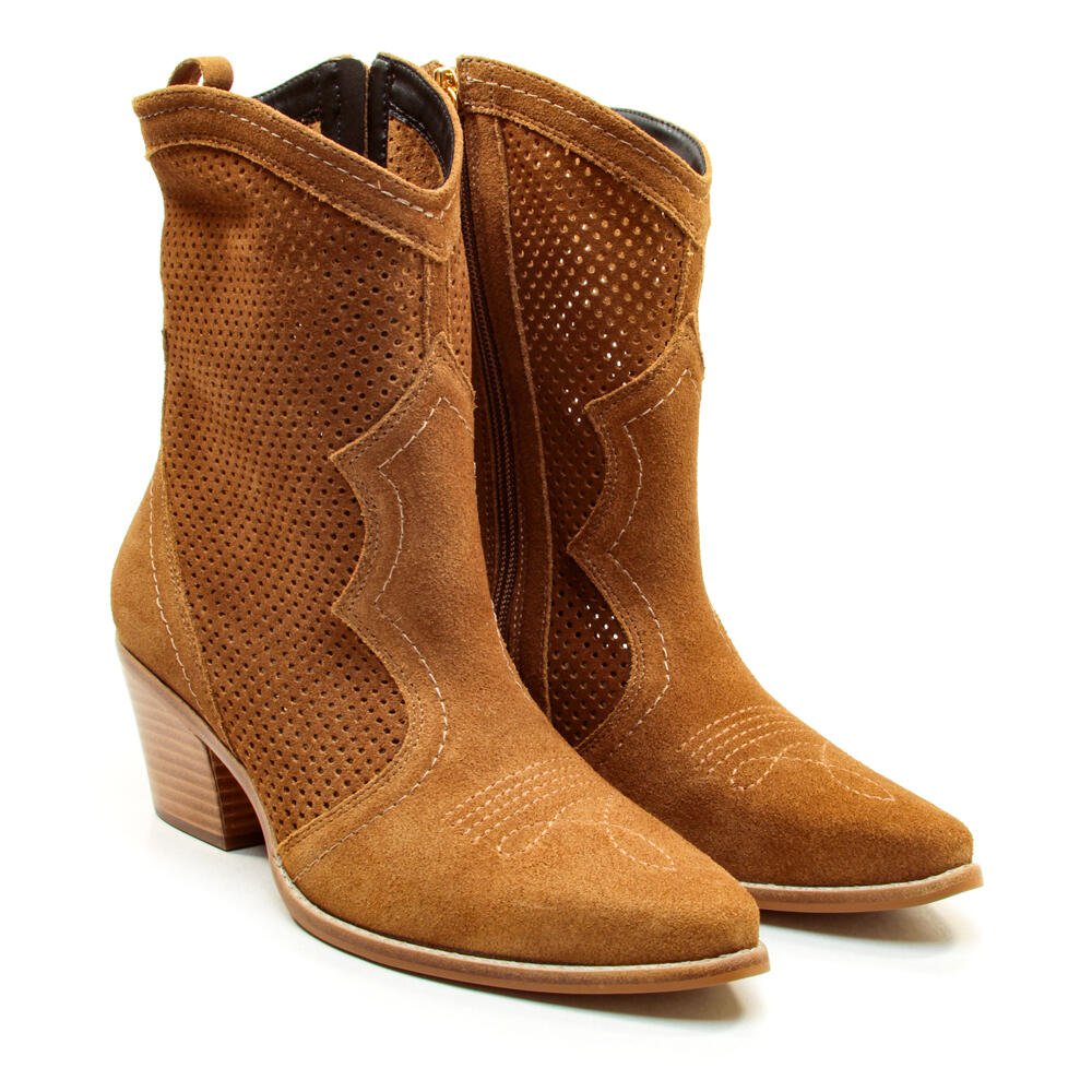 Bota Couro Marrom Cano Curto Cecconello 2907002-2 Marrom 5