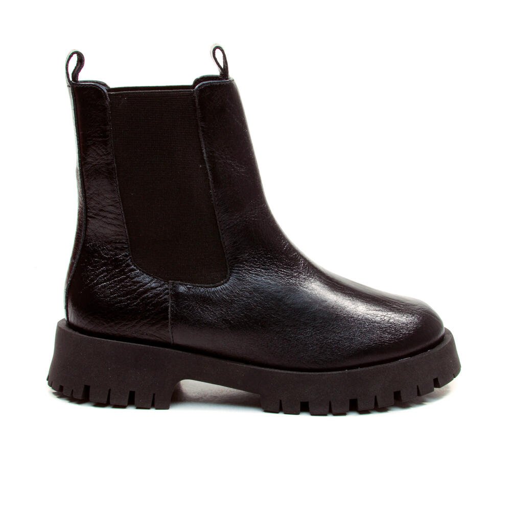 Bota Couro Preto Cano Curto Cecconello 2927001-1