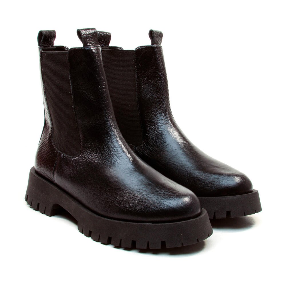 Bota Couro Preto Cano Curto Cecconello 2927001-1 Preto 5