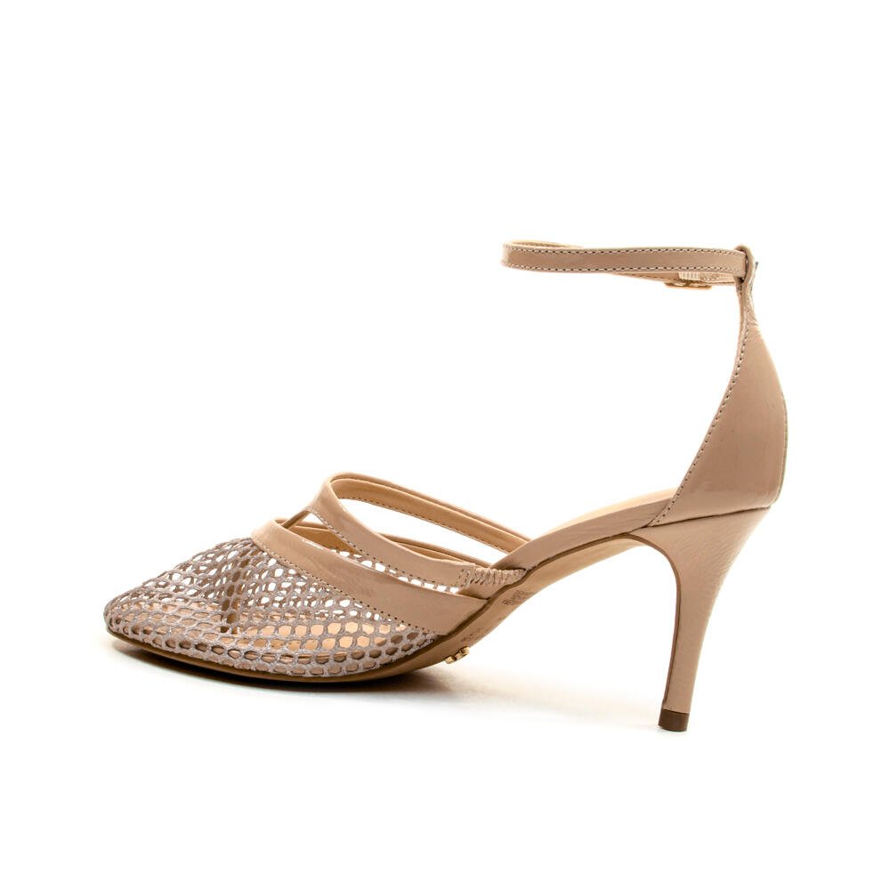 Scarpin Couro Nude Salto Médio Cecconello 2727002-2 Bege 3