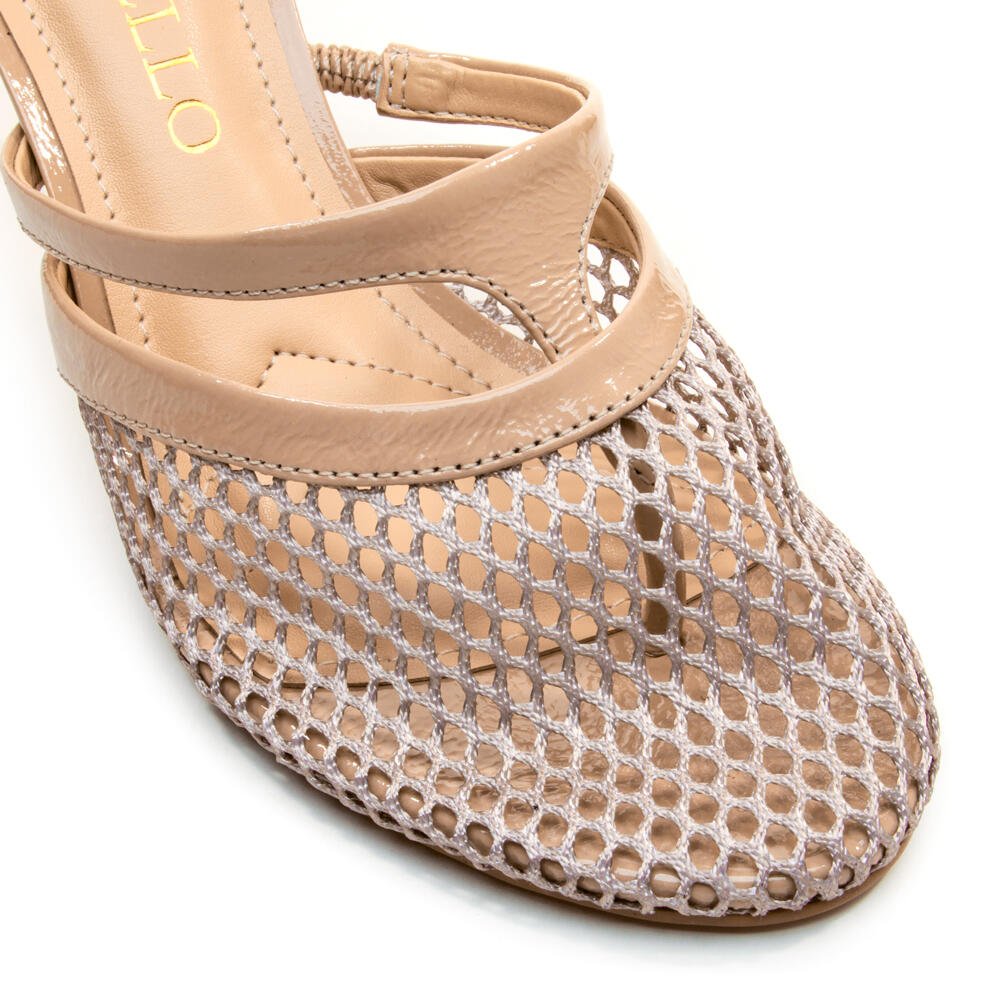 Scarpin Couro Nude Salto Médio Cecconello 2727002-2 Bege 4