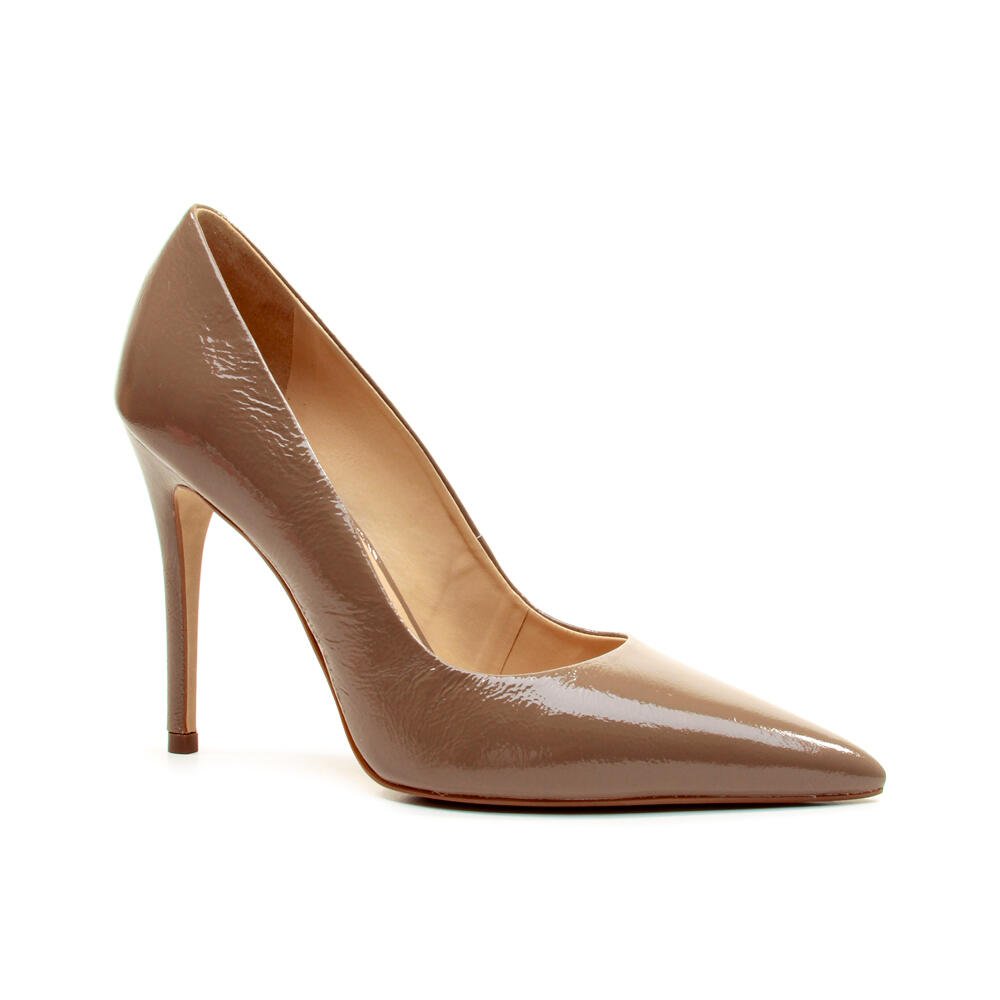 Scarpin Couro Nude Salto Alto Cecconello 2130008-116 Bege 2