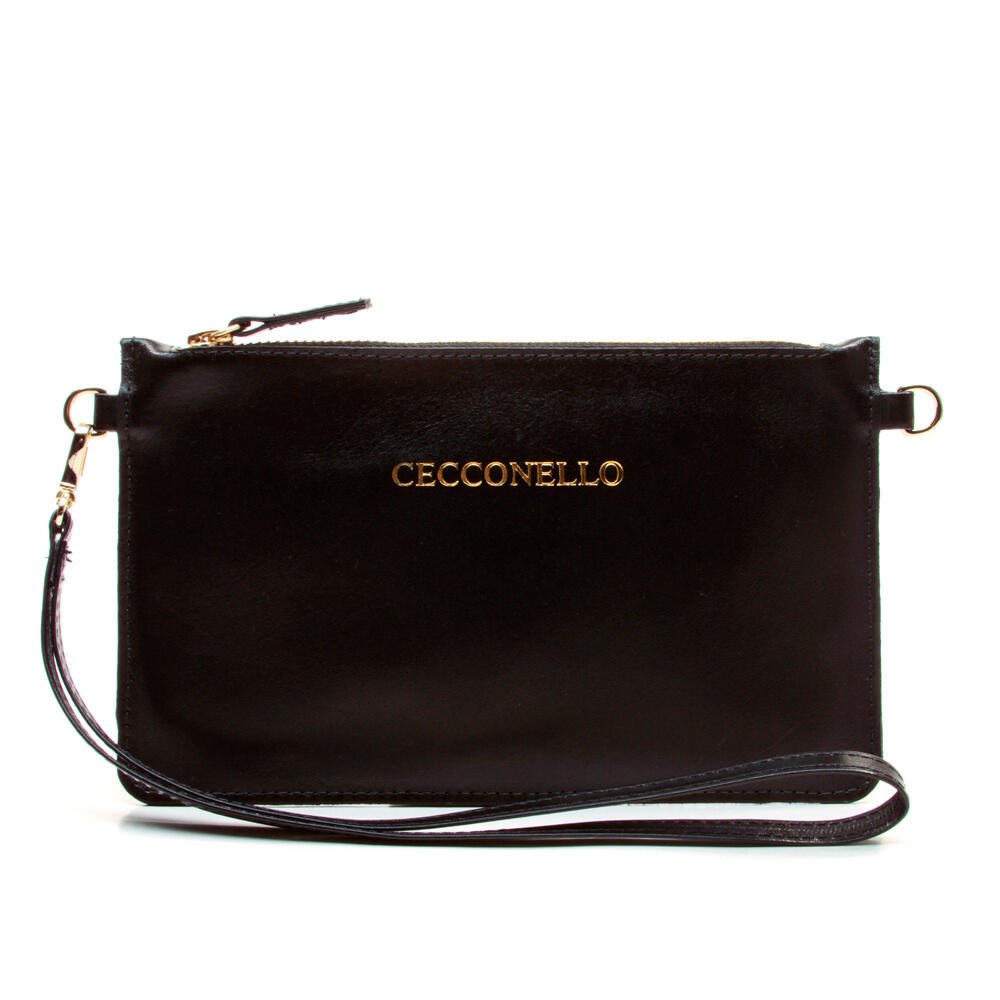 Bolsa Couro Preto Cecconello 1270002-7