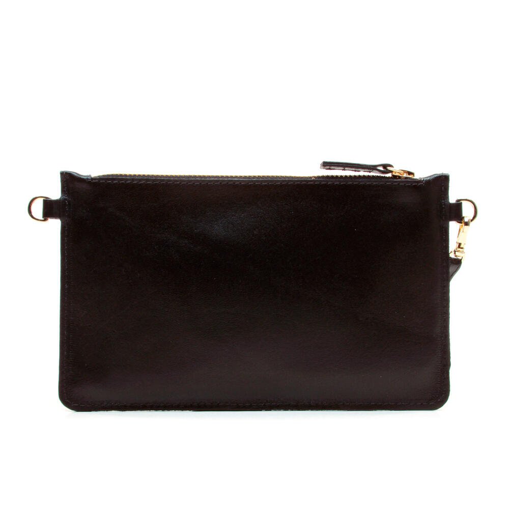 Bolsa Couro Preto Cecconello 1270002-7 Preto 3