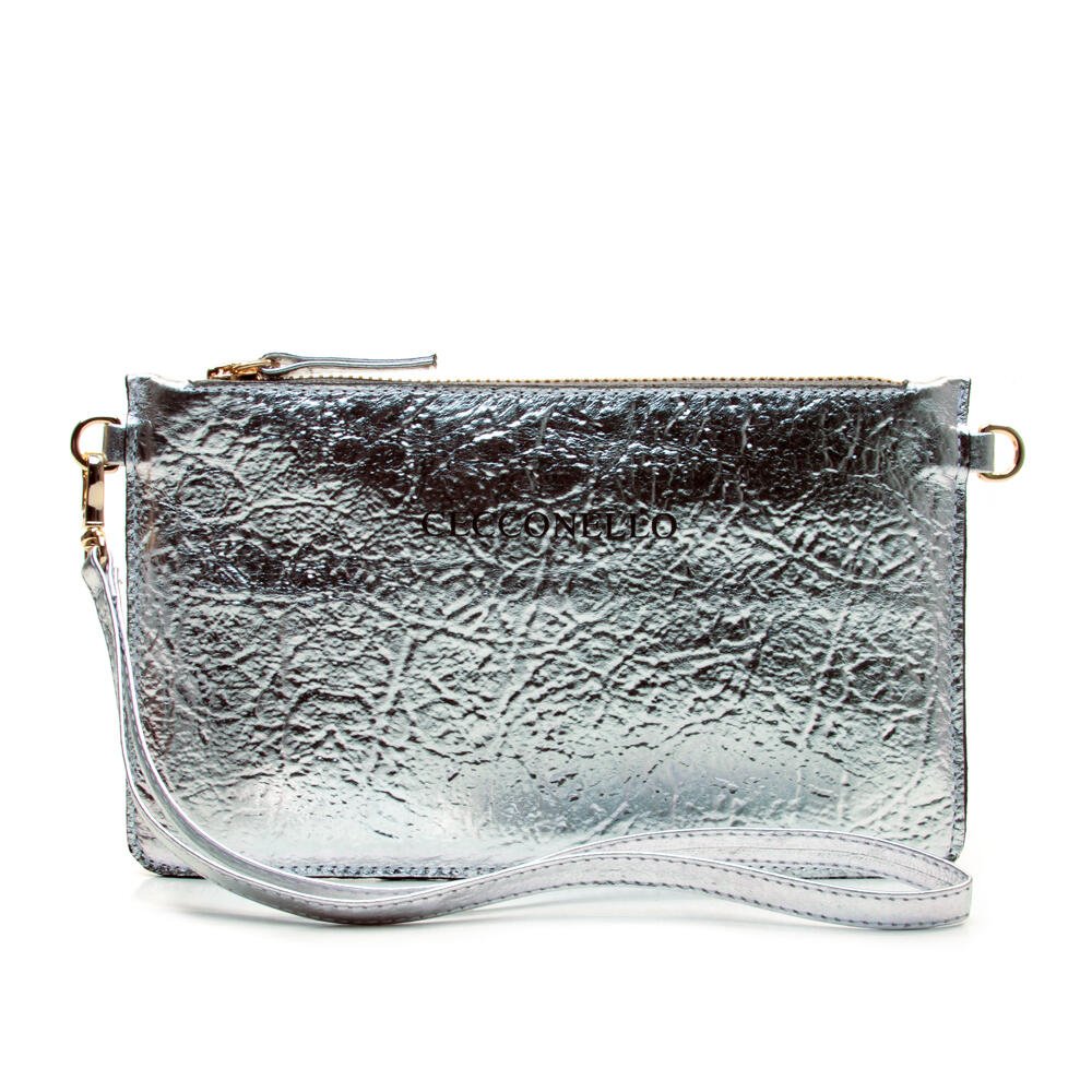 Bolsa Couro Prata Cecconello 1270002-13