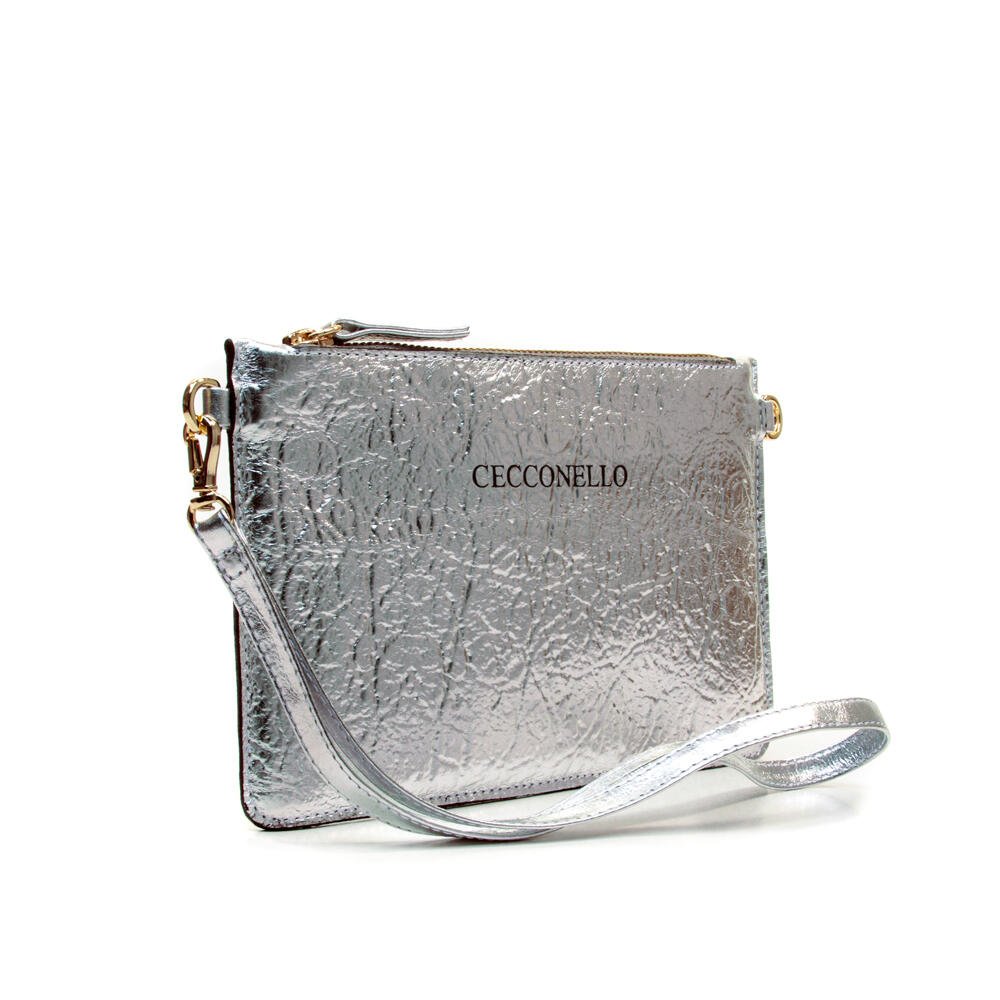 Bolsa Couro Prata Cecconello 1270002-13 Prata 2