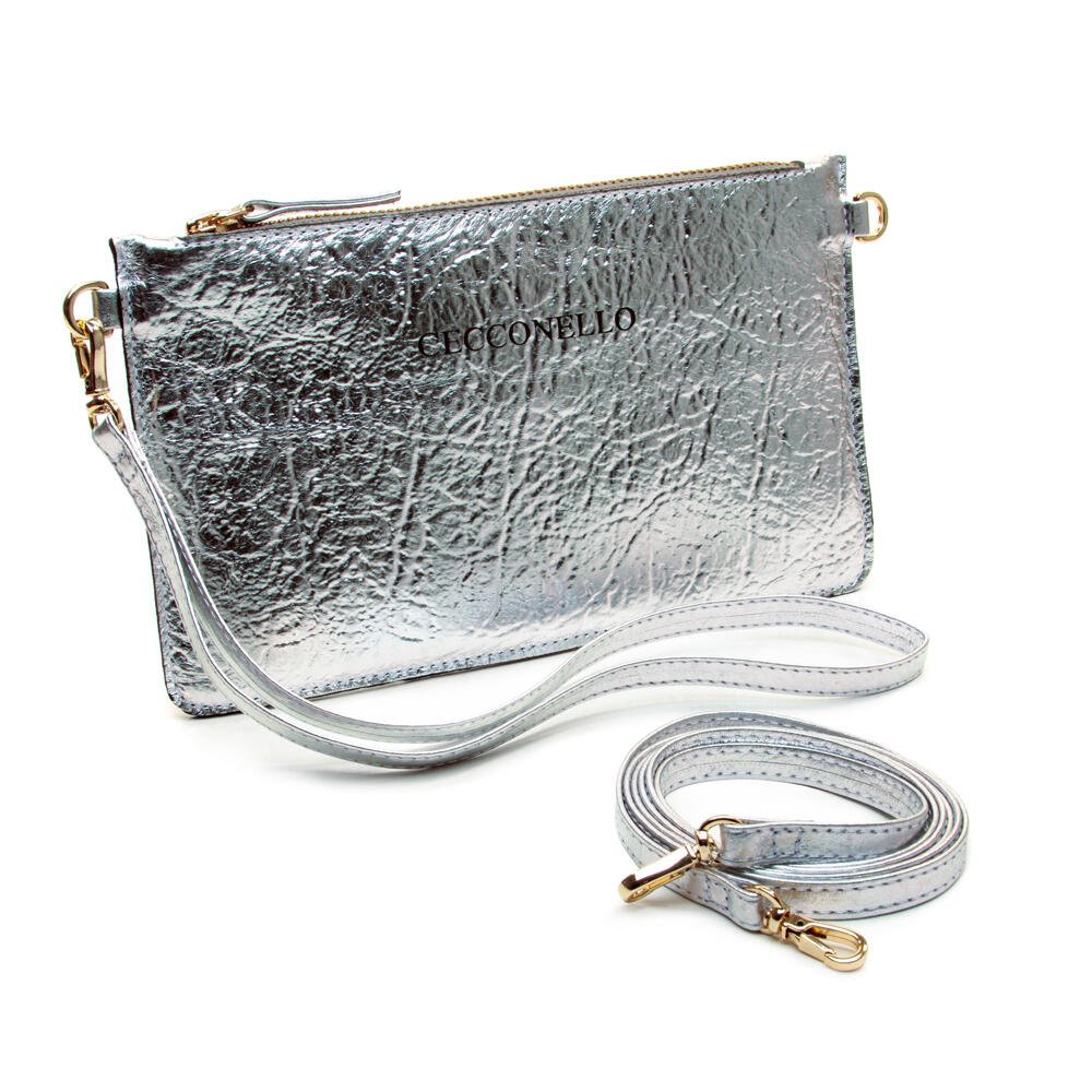 Bolsa Couro Prata Cecconello 1270002-13 Prata 4