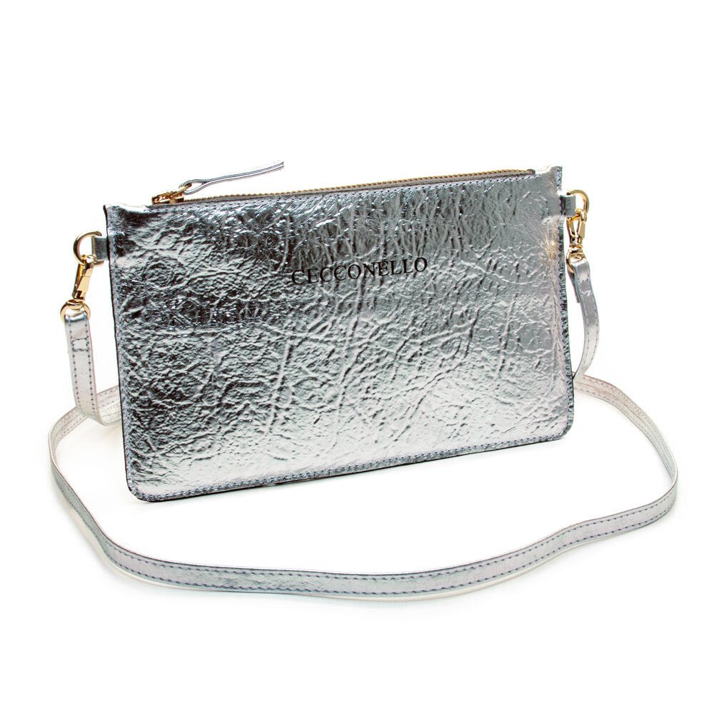 Bolsa Couro Prata Cecconello 1270002-13 Prata 5