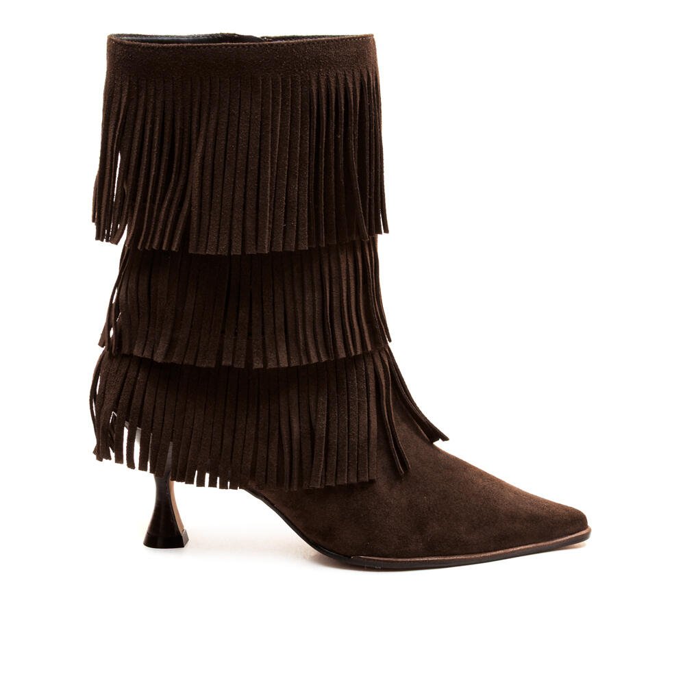 Bota Couro Marrom Cano Médio Cecconello 2905001-1