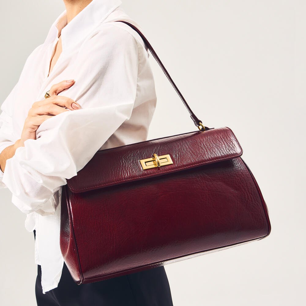 Bolsa Couro Bordô Cecconello C2647-5 Bordô 2