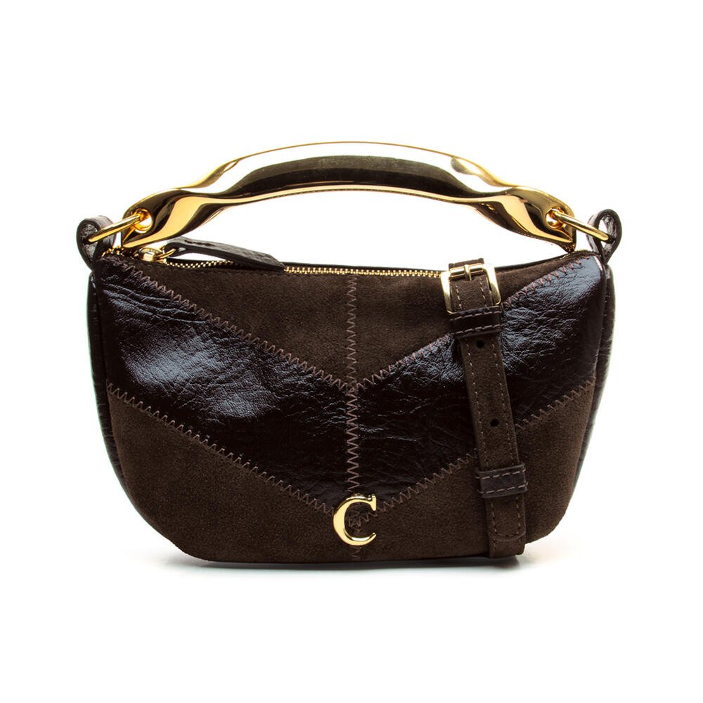 Bolsa Couro Marrom Cecconello C2653-1