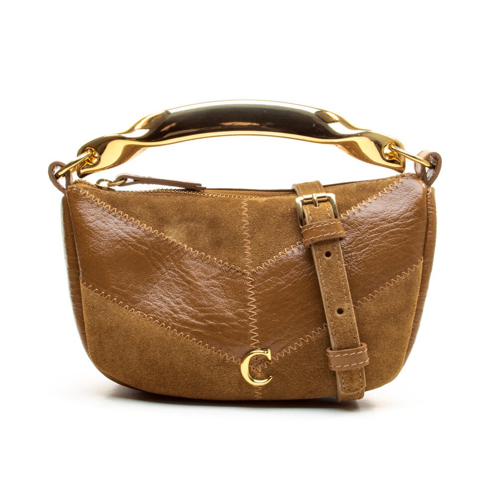 Bolsa Couro Marrom Cecconello C2653-3