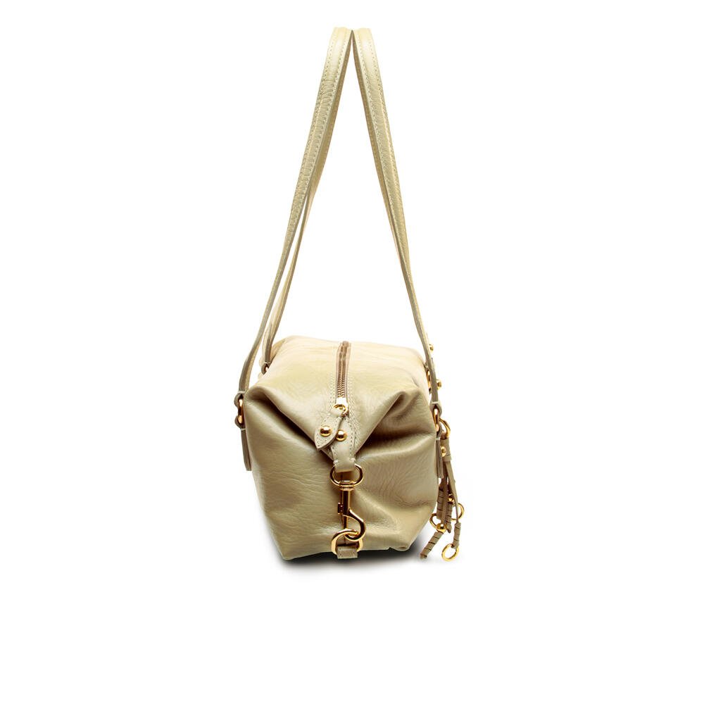 Bolsa Couro Bege Cecconello C2654-3 Bege 5